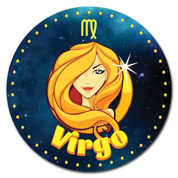 Virgo Circle Vinyl Laminated Decal